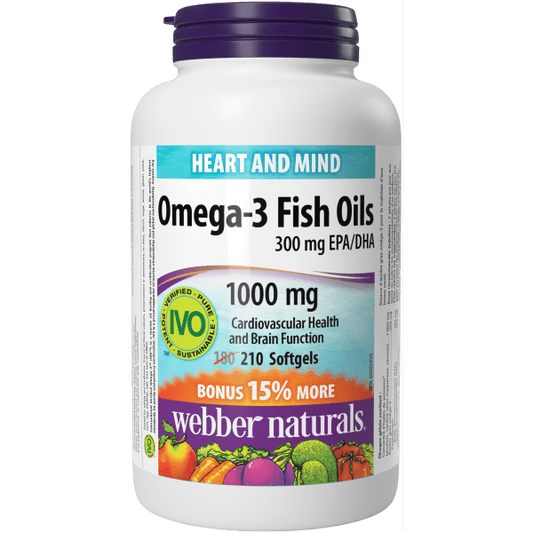 Omega-3 Fish Oils 300 mg EPA/DHA   1000 mg  210 Softgels, image-hi-res