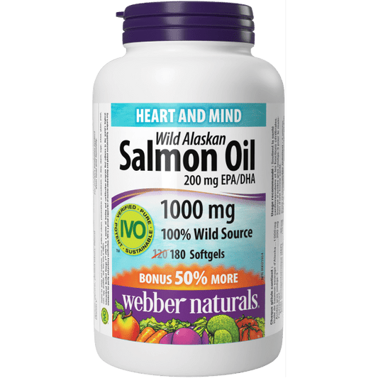 Wild Alaskan Salmon Oil 200 mg EPA/DHA  200 mg EPA/DHA  180 Softgels, image-hi-res