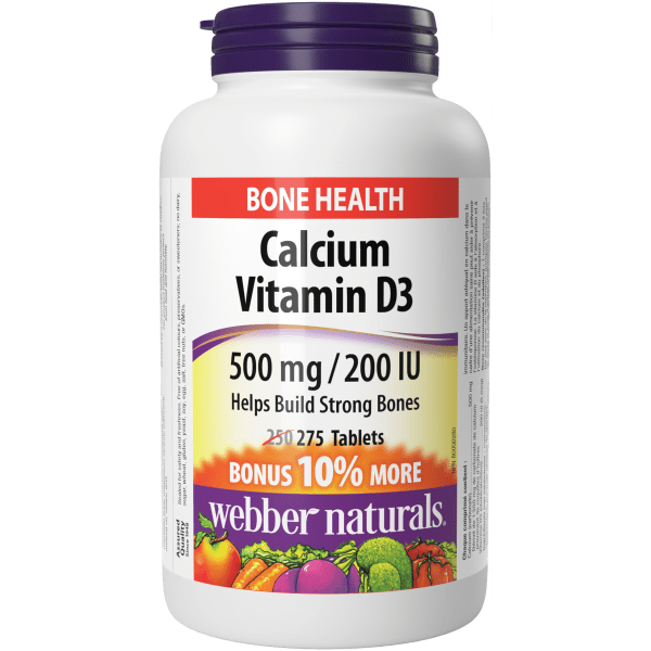 Calcium Vitamin D3  500 mg/200 IU  275 Tablets, image-hi-res