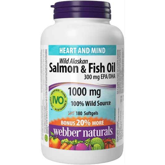 Wild Alaskan Salmon & Fish Oil 300 mg EPA/DHA  1000 mg  180 Softgels, image-hi-res