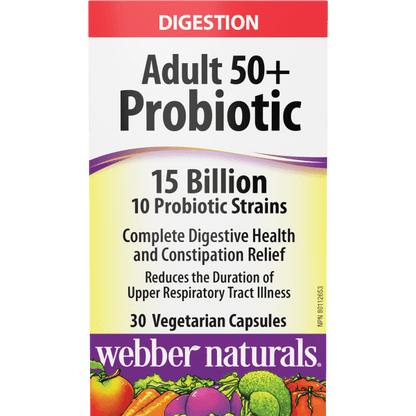 Adult 50+ Probiotic  15 Billion  30 Vegetarian Capsules, image-hi-res