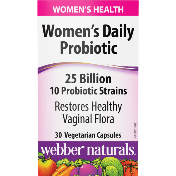 Women’s Daily Probiotic  25 Billion  30 Vegetarian Capsules, image-hi-res