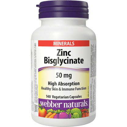 Zinc Bisglycinate  50 mg  140 Vegetarian Capsules, image-hi-res