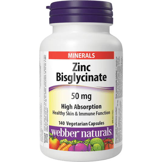 Zinc Bisglycinate  50 mg  140 Vegetarian Capsules, image-hi-res