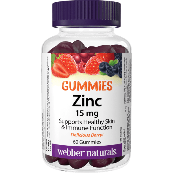 Zinc  15 mg  60 Gummies Delicious Berry, image-hi-res