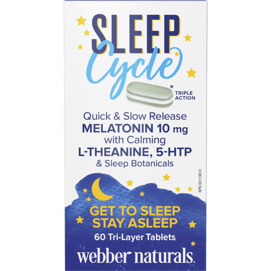 Sleep Cycle Quick & Slow Release Melatonin   10 mg  60 Tri-Layer Tablets, image-hi-res