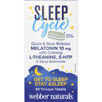 Sleep Cycle Melatonin with L-Theanine, 5-HTP &amp; Sleep Botanicals