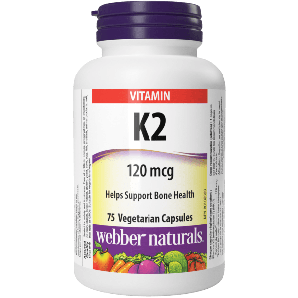 Vitamin K2  120 mcg  75 Vegetarian Capsules, image-hi-res