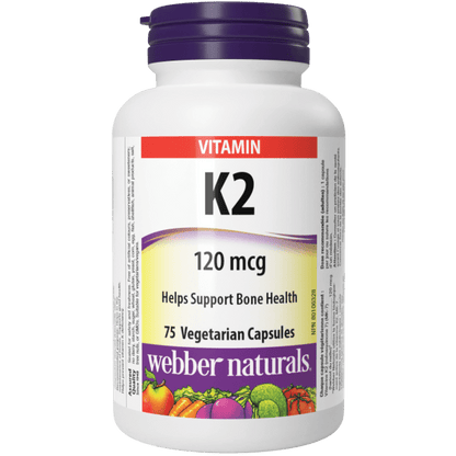 Vitamin K2  120 mcg  75 Vegetarian Capsules, image-hi-res