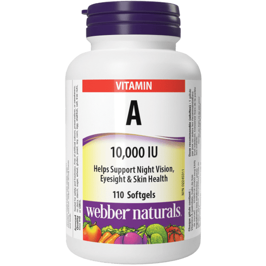 Vitamin A  10,000 IU  110 Softgels, image-hi-res