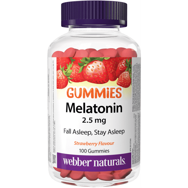 Melatonin Gummies  2.5 mg  100 Gummies Strawberry, image-hi-res