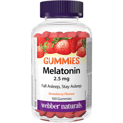 Melatonin Gummies  2.5 mg  100 Gummies Strawberry, image-hi-res