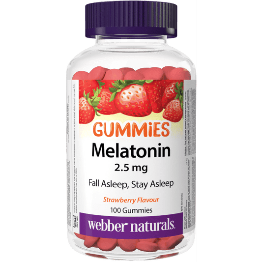 Melatonin Gummies  2.5 mg  100 Gummies Strawberry, image-hi-res