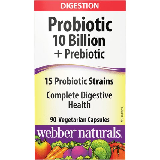 Probiotic + Prebiotic  10 Billion  90 Vegetarian Capsules, image-hi-res