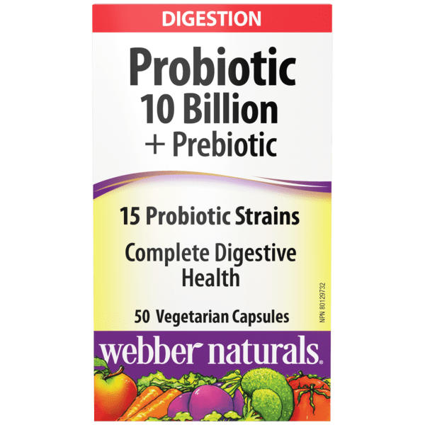 Probiotic + Prebiotic  10 Billion  50 Vegetarian Capsules, image-hi-res