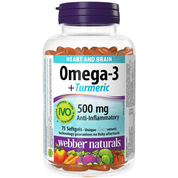 Omega-3+Turmeric   75 Clear Enteric Softgels, image-hi-res
