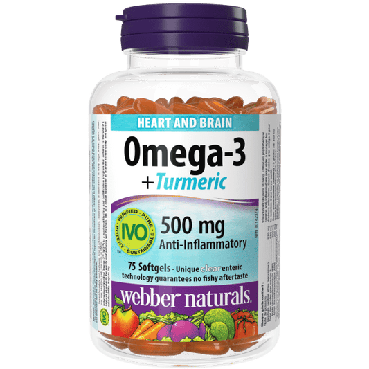 Omega-3+Turmeric   75 Clear Enteric Softgels, image-hi-res