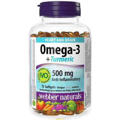 Omega-3+Turmeric   75 Clear Enteric Softgels, image-hi-res