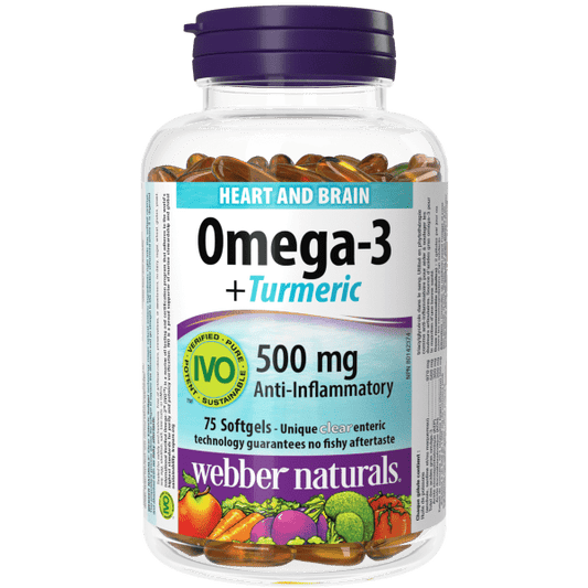 Omega-3+Turmeric   75 Clear Enteric Softgels, image-hi-res