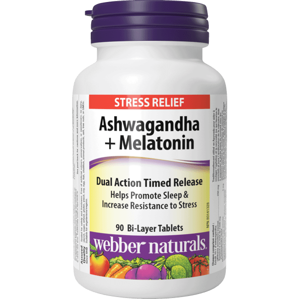 Ashwagandha + Melatonin   90 Bi-Layer Tablets, image-hi-res
