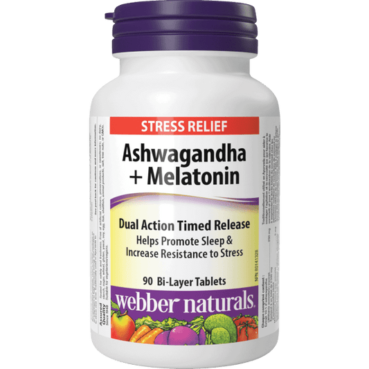 Ashwagandha + Melatonin   90 Bi-Layer Tablets, image-hi-res