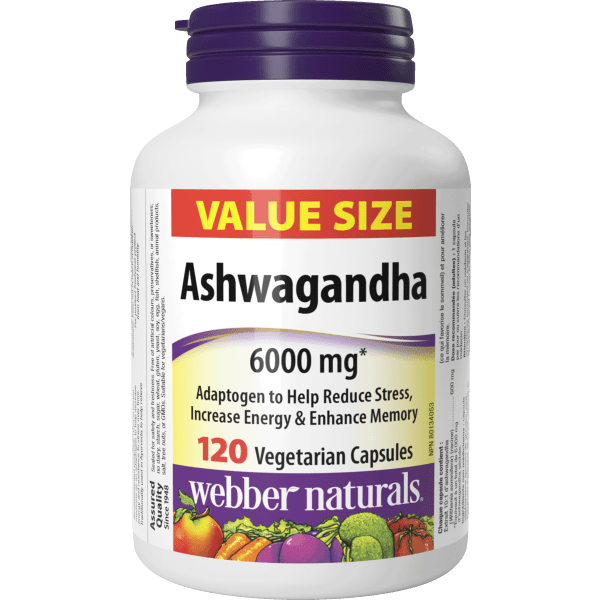Ashwagandha  6000 mg  120 Vegetarian Capsules, image-hi-res