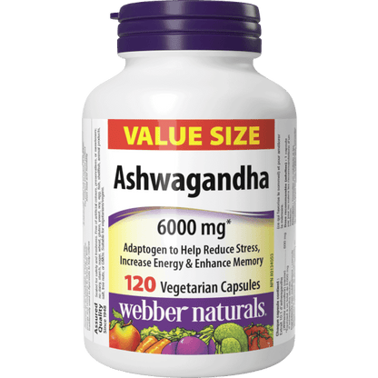 Ashwagandha  6000 mg  120 Vegetarian Capsules, image-hi-res