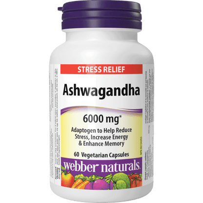 Ashwagandha  6000 mg  60 Vegetarian Capsules, image-hi-res