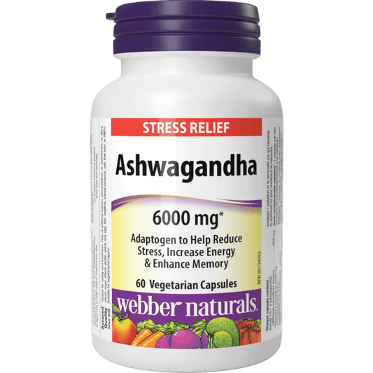 Ashwagandha  6000 mg  60 Vegetarian Capsules, image-hi-res