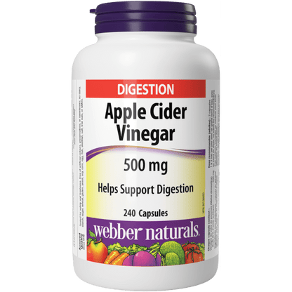 Apple Cider Vinegar  500 mg  240 Capsules, image-hi-res