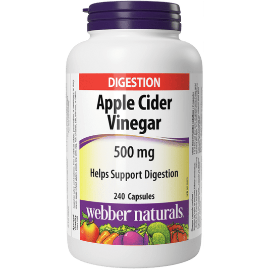 Apple Cider Vinegar  500 mg  240 Capsules, image-hi-res