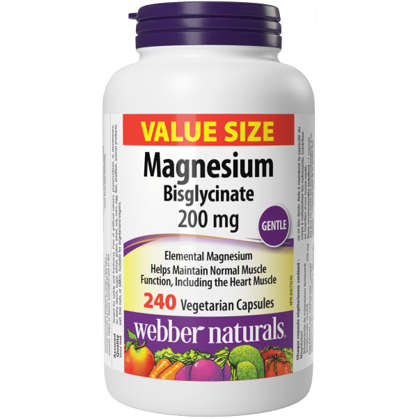 Magnesium Bisglycinate  200 mg  240 Vegetarian Capsules, image-hi-res