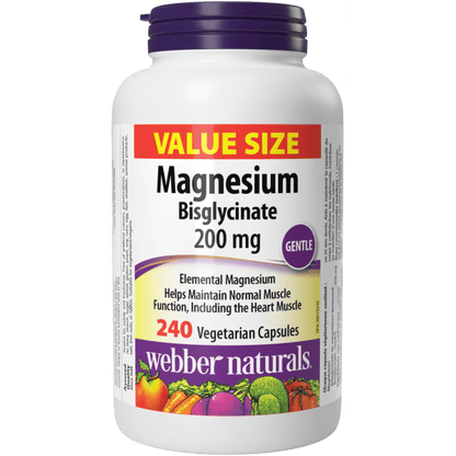 Magnesium Bisglycinate  200 mg  240 Vegetarian Capsules, image-hi-res