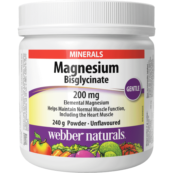 Magnesium Bisglycinate  200 mg  240 g Powder Unflavoured, image-hi-res