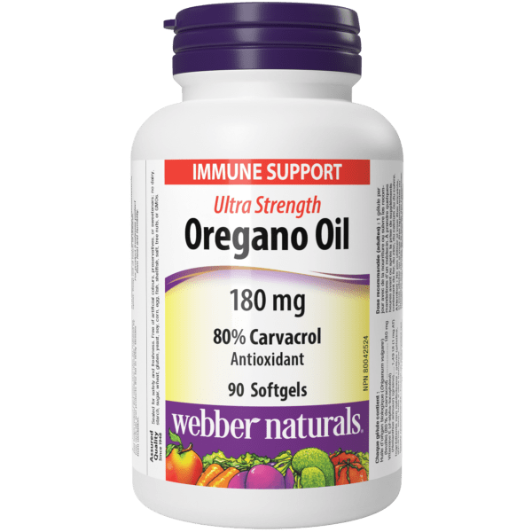 Oregano Oil Ultra Strength  180 mg  90 Softgels, image-hi-res