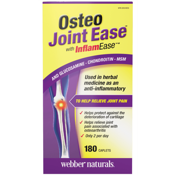 Osteo Joint Ease™ with InflamEase™ and Glucosamine, Chondroitin MSM   140 Easy-Swallow Caplets, image-hi-res