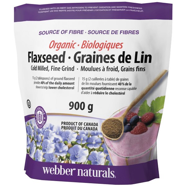 Organic Flaxseed Cold Milled, Fine Grind   900 mg Powder, image-hi-res