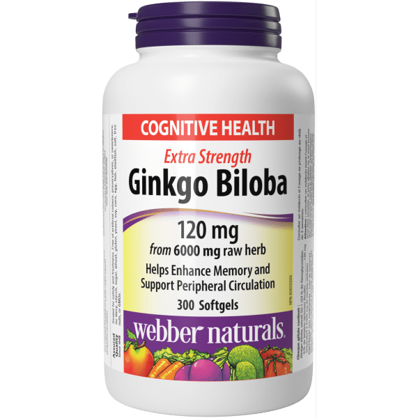 Ginkgo Biloba Extra Strength  120 mg  300 Softgels, image-hi-res