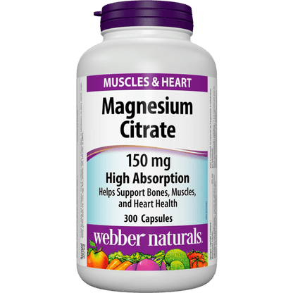 Magnesium Citrate  150 mg  300 Capsules, image-hi-res