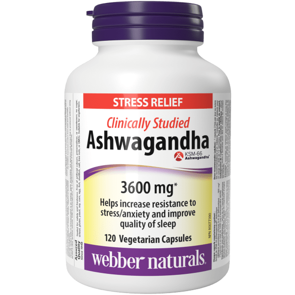 Ashwagandha Clinically Studied  3600 mg  120 Vegetarian Capsules, image-hi-res
