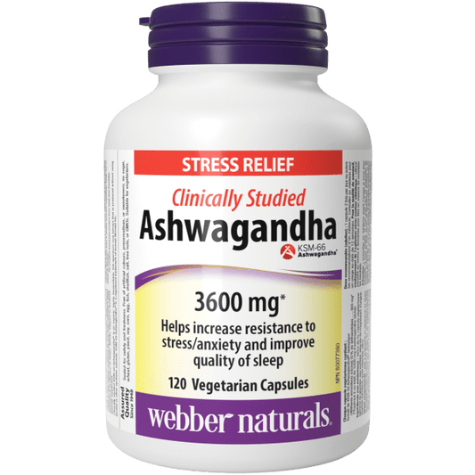 Ashwagandha Clinically Studied  3600 mg  120 Vegetarian Capsules, image-hi-res