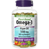 Plant-Based Omega-3 Algae Oil  1000 mg  120 Vegetarian Softgels, image-hi-res