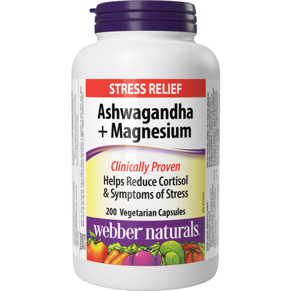 Ashwagandha + Magnesium   200 Vegetarian Capsules, image-hi-res