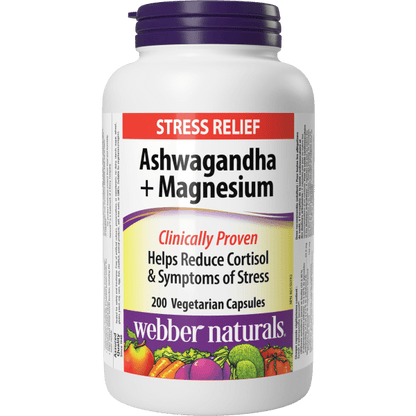 Ashwagandha + Magnesium   200 Vegetarian Capsules, image-hi-res