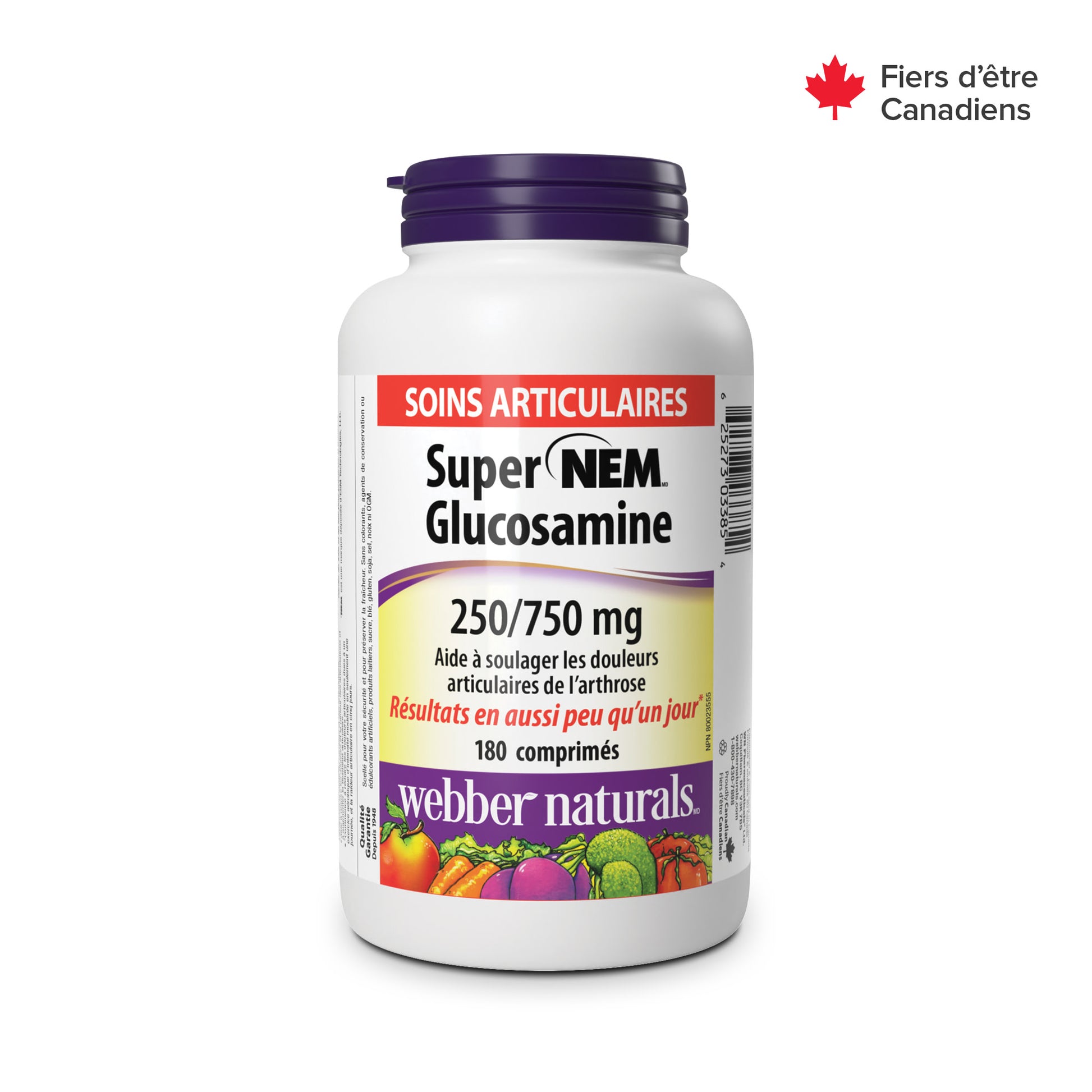 Super NEM(MD) Glucosamine 250/750 mg for Webber Naturals|v|hi-res|WN3385