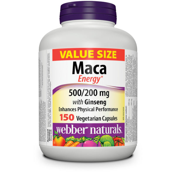 Maca Energy with Ginseng 500/200 mg for Webber Naturals|v|hi-res|WN3699