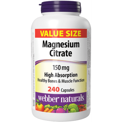 Magnesium Citrate High Absorption 150 mg for Webber Naturals|v|hi-res|WN3915