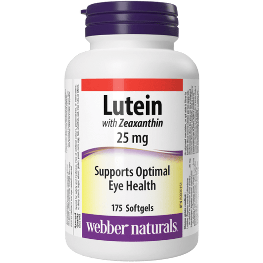 Lutein with Zeaxanthin 25 mg Softgels for Webber Naturals|v|hi-res|WN5556