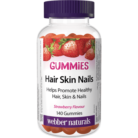 Hair Skin Nails Gummies   140 Gummies Strawberry, image-hi-res