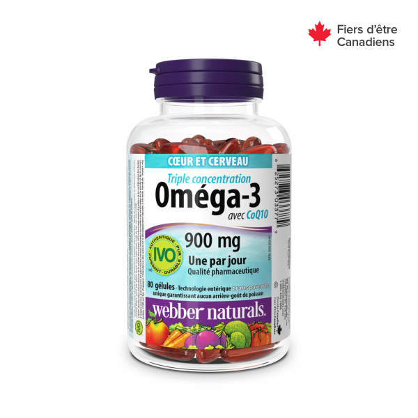 Omega-3 with CoQ10 Triple Strength 900 mg for Webber Naturals|v|hi-res|WN3377